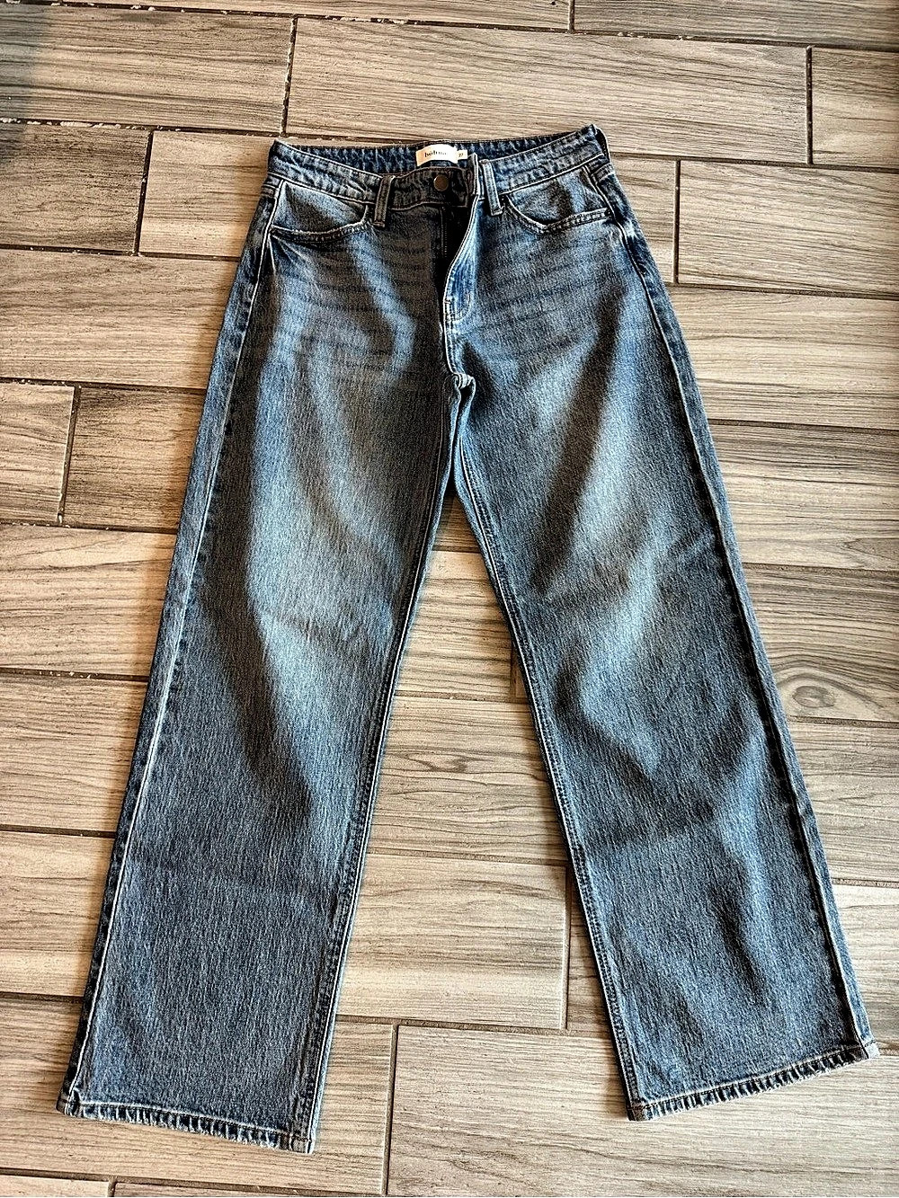 Bohme Wide-Leg High-Waist Jeans in Blue